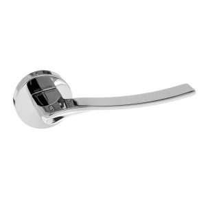 Forme Olimpia Designer Lever on Minimal Round Rose - Polished Chrome