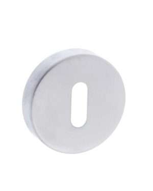 CleanTouch Anti-Bac Key Escutcheon on Minimal Round Rose - Satin Chrome