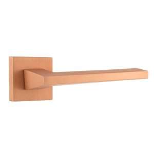 Forme Lorena Designer Lever on Minimal Square Rose - Urban Satin Copper