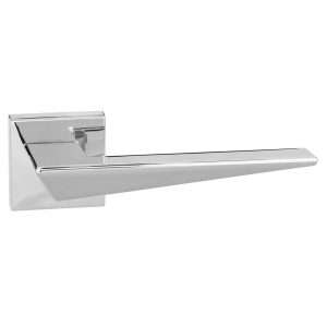 Forme Naxos Designer Lever on Minimal Square Rose - Polished Chrome