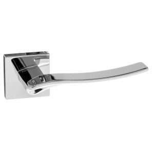 Forme Olimpia Designer Lever on Minimal Square Rose - Polished Chrome