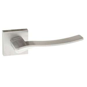 Forme Olimpia Designer Lever on Minimal Square Rose - Satin Chrome