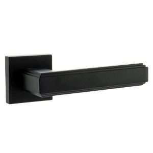 Forme Alila Designer Lever on Minimal Square Rose - Matt Black