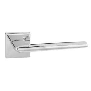 Forme Boston Designer Lever on Minimal Square Rose - Polished Chrome