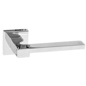 Forme Ginevra Designer Lever on Minimal Square Rose - Polished Chrome