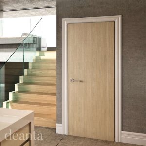 Flush Prefinished Ash FD60 Internal Door 6mm Lipping FSC - Deanta Doors