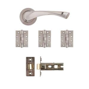 Fortuna Latch Kit Satin Finish Finish - Deanta Doors