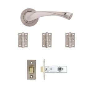 Fortuna Latch Kit Satin Finish Finish - Deanta Doors