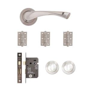 Fortuna Mortice Kit Satin Finish Finish - Deanta Doors