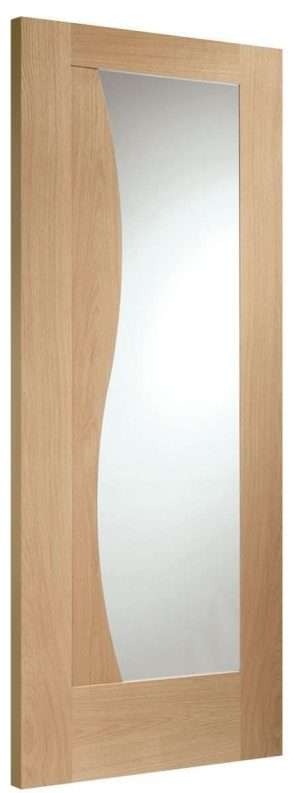 Internal Oak Emilia Door with Clear Glass - XL Joinery Doors