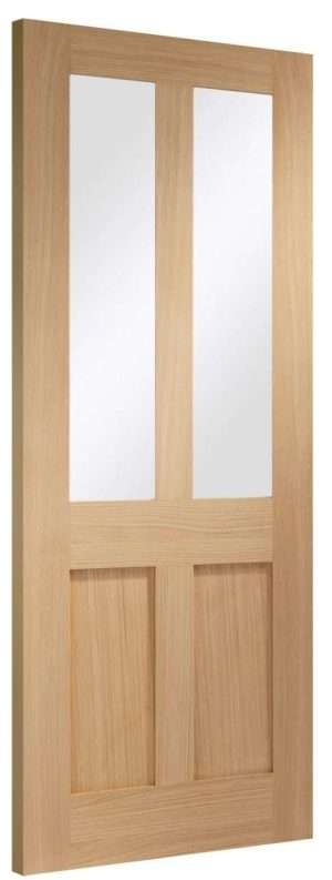 Malton Shaker Internal Oak Door with Clear Glass - XL Joinery Doors