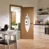 Internal Oak Pesaro with Clear Glass Fire Door - XL Joinery Doors - Image 3