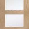 Internal Oak Shaker 4 Panel Fire Door with Clear Glass - XL Joinery Doors