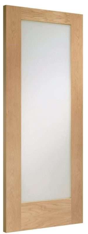 Internal Oak Pattern 10 Door with Clear Glass - XL Joinery Doors