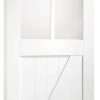 Internal White Primed Cottage Door with Clear Glass - XL Joinery Doors - Image 2