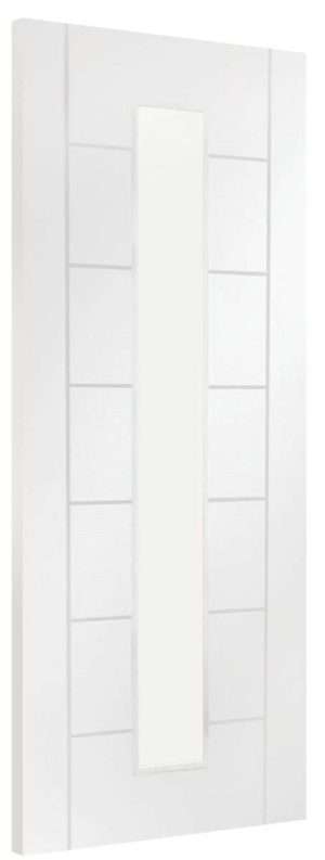 Palermo 1 Light Internal White Primed Door with Clear Glass - XL Joinery Doors