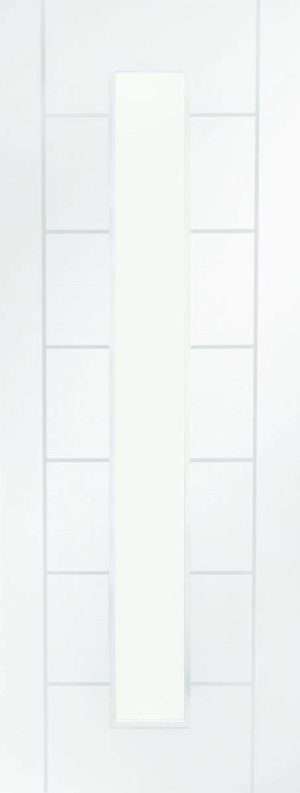 Palermo 1 Light Internal White Primed Door with Clear Glass - XL Joinery Doors