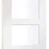 Shaker 4 Light Internal White Primed Door with Clear Glass - XL Joinery Doors - Image 2