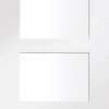 Shaker 4 Light Internal White Primed Door with Clear Glass - XL Joinery Doors