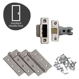 Drava Standard Door Handle Pack with 65mm Latch - XL Joinery Doors