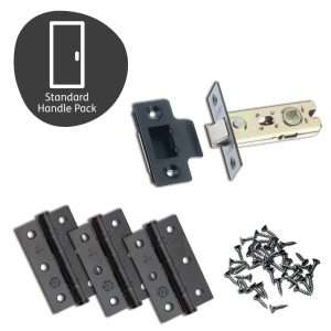 Sesia Standard Door Handle Pack with Lock and 65mm Latch - XL Joinery Doors