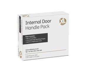 Oder Standard Door Handle Pack on Back Plate with Lock and 65mm Latch - XL Joinery Doors