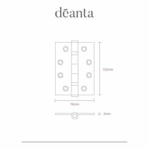 Black Steel BSEN1935 Grade13 Hinges - Deanta Doors