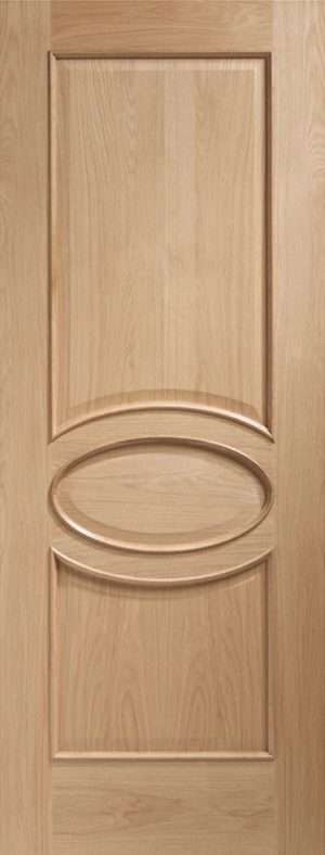 Internal Oak Calabria Door with Raised Mouldings - XL Joinery Doors