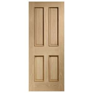 Internal Oak Victorian 4 Panel Door with Raised Mouldings - XL Joinery Doors