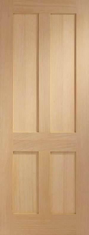 Internal Oak Victorian Shaker 4 Panel Door - XL Joinery Doors