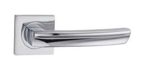 Arc - Polished Chrome Lever on Square Rose