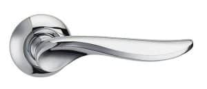 Achilles - Polished Chrome Lever on Round Raised Rose