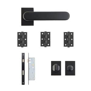 Juno Urban Bathroom Kit | 76x50x2mm Hinges - Deanta Doors