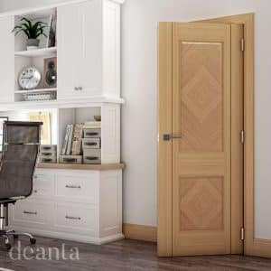 Kensington Prefinished Oak FD30 Internal Door FSC - Deanta Doors