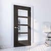 Montreal Dark Grey Ash Glazed FD30 Internal Door FSC - Deanta Doors - Image 2