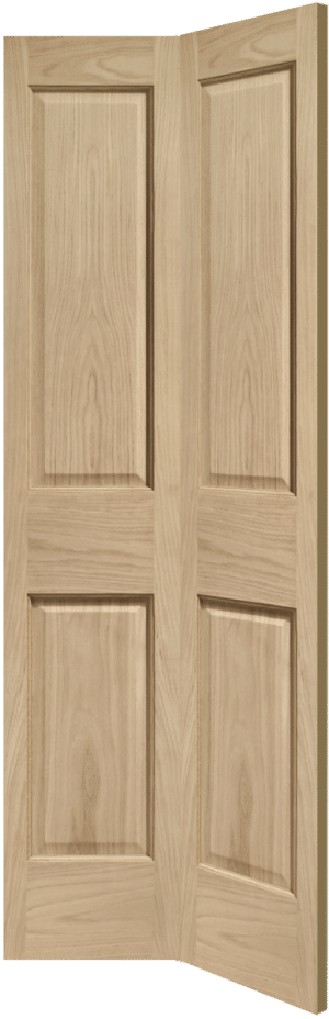 Internal Oak Victorian 4 Panel Bi-Fold Door - XL Joinery Doors