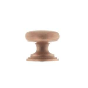 Old English Lincoln Solid Brass Victorian Knob 32mm on Concealed Fix - Urban Satin Copper