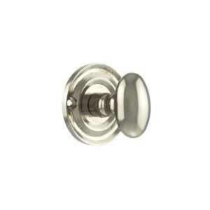 Old English Solid Brass Oval WC Turn and Release - Polished Nickel