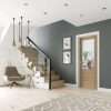 Palermo Essential 2XG Pre-Finished Internal Oak Door with Clear Etched Glass - XL Joinery Doors - Image 4