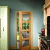 Internal Oak Shaker 4 Panel Fire Door with Clear Glass - XL Joinery Doors - Image 4