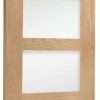 Internal Oak Shaker 4 Panel Fire Door with Clear Glass - XL Joinery Doors - Image 6
