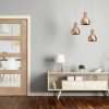 Internal Oak Shaker 4 Panel Fire Door with Clear Glass - XL Joinery Doors - Image 3