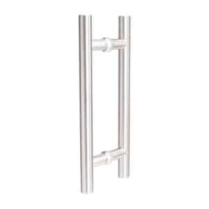 Guardsman Pull Handle Satin Steel 22mmØ - Deanta Doors