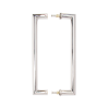 Mitred Pull Handle Polished Steel 22mmØ - Deanta Doors