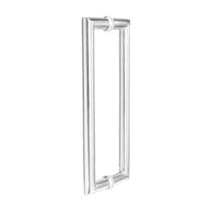 Mitred Pull Handle Polished Steel 22mmØ - Deanta Doors