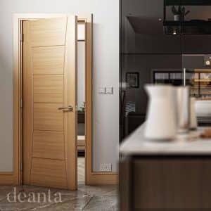 Pamplona Prefinished Oak Internal Door FSC - Deanta Doors