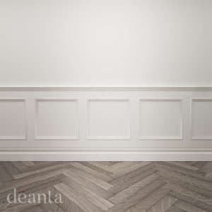 White Primed Balmoral Wall Panelling - Deanta Doors