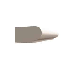 White Primed Bullnose Moulding - Deanta Doors