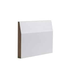 White Primed Half Splayed Skirting - Deanta Doors