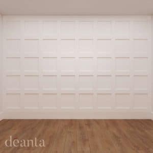 White Primed Shaker Wall Panelling - Deanta Doors